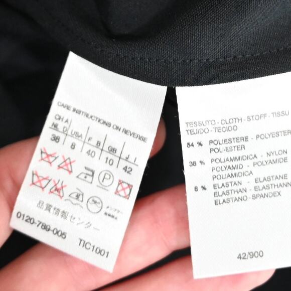 Max Mara S Design For Easy Living Lycra Jacket Pant Set in Midnight Blue - Picture 10 of 16